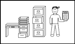 Mr. Windows 2000-XP holding three files from three different file systems